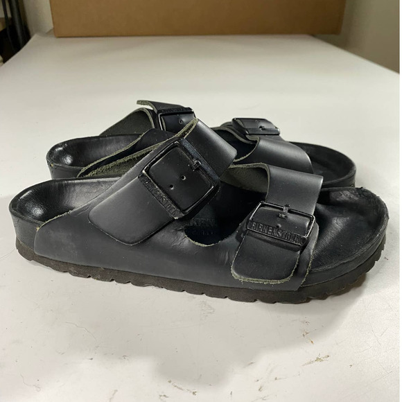 Birkenstock Arizona Exquisite Premium Black Slide Sandals Women's 36 (US 5-5.5) - Picture 3 of 9